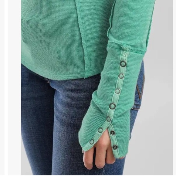 Free People Nailed It Henley size small - Picture 3 of 16